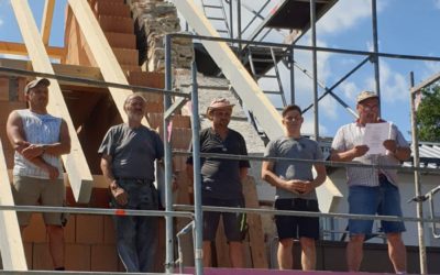 Hebfest für den Neubau eines Einfamilienhauses